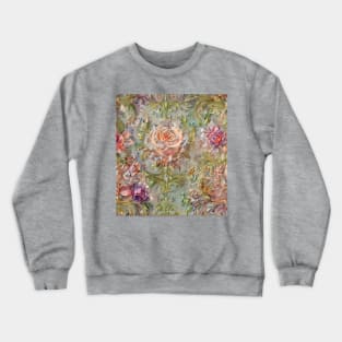 AI generated image Pastel Spring roses Crewneck Sweatshirt